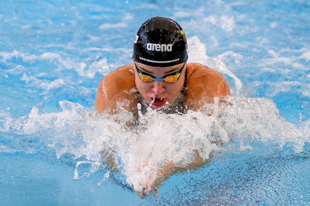 Ruta Meilutyte of Lithuania competes in the 50m Breaststroke Women Final during the FINA Swimming Short Course World Championships at the Melbourne Sports and Aquatic Centre in Melbourne, Australia, December 18th, 2022. Photo Giorgio Scala / Deepbluemedia / Insidefoto