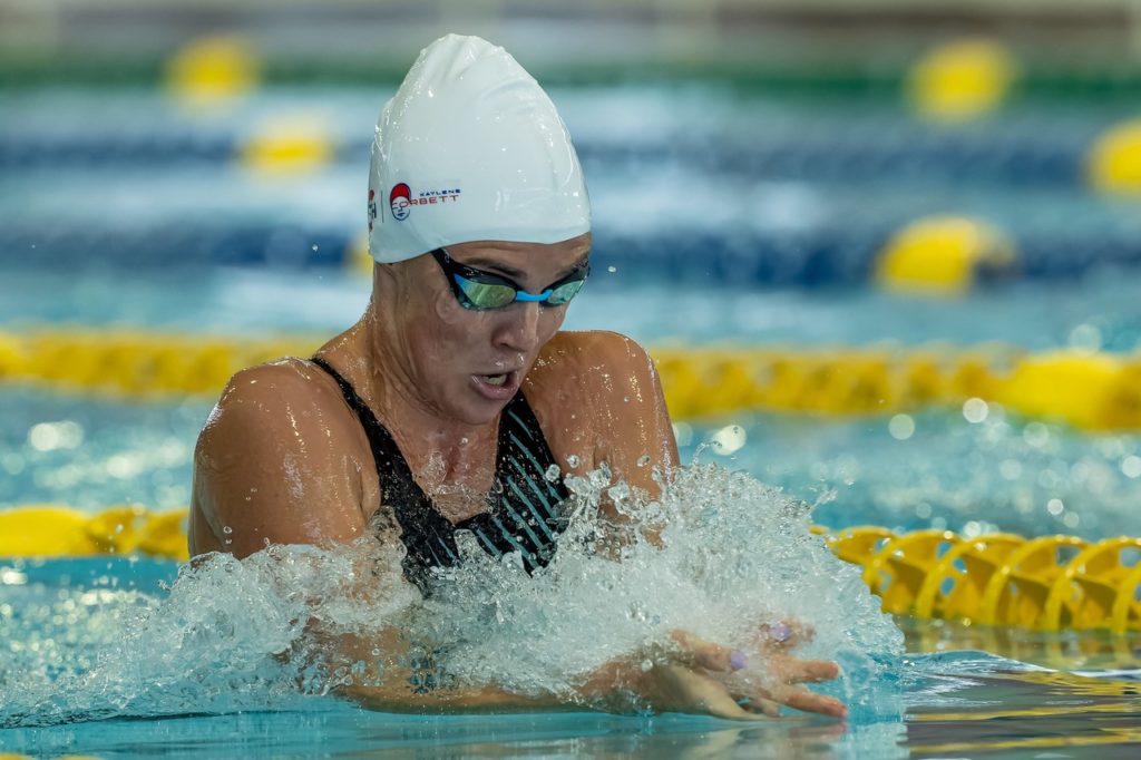 Kaylene Corbett in the 200m breaststroke