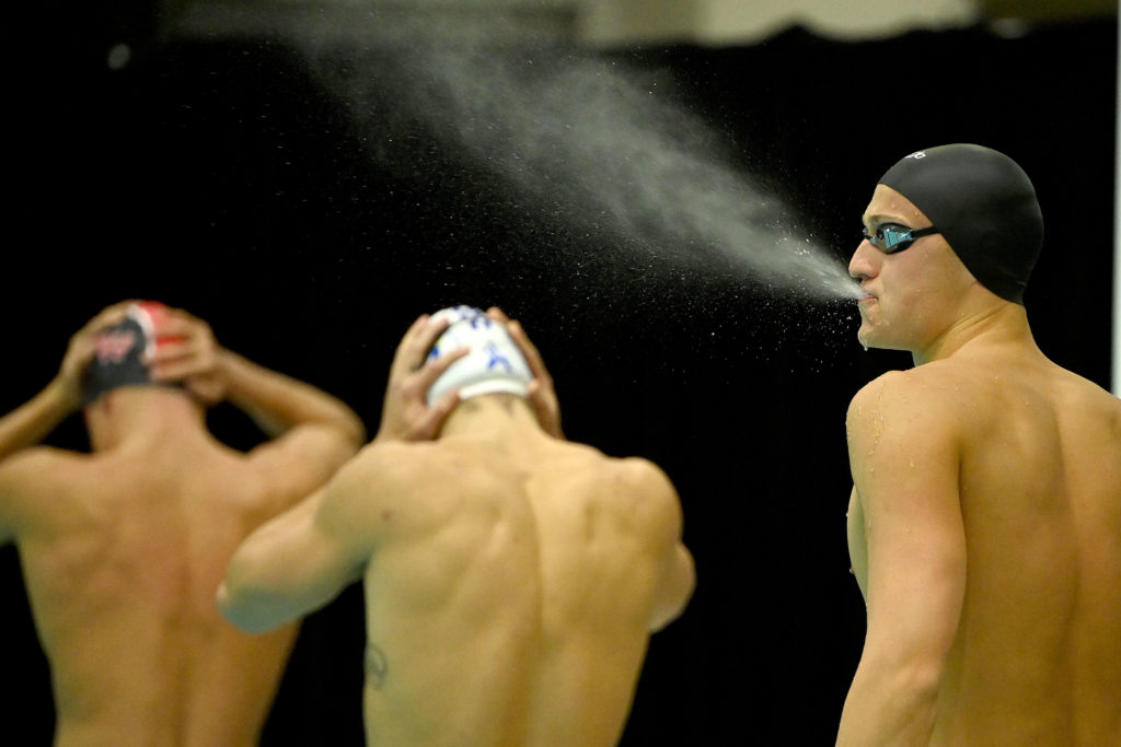 2023 World Trials Night 4 Flynn Southam pre race spit