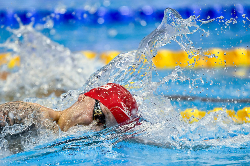 Matthew Richards of Great Britain competes in the Men's Freestyle 200m Heats during the 20th World Aquatics Championships at the Marine Messe Hall A in Fukuoka (Japan), July 24th, 2023.