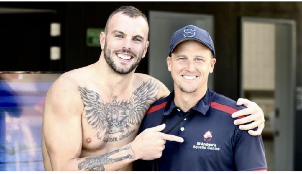 Kyle Chalmers and Ashley Delaney
