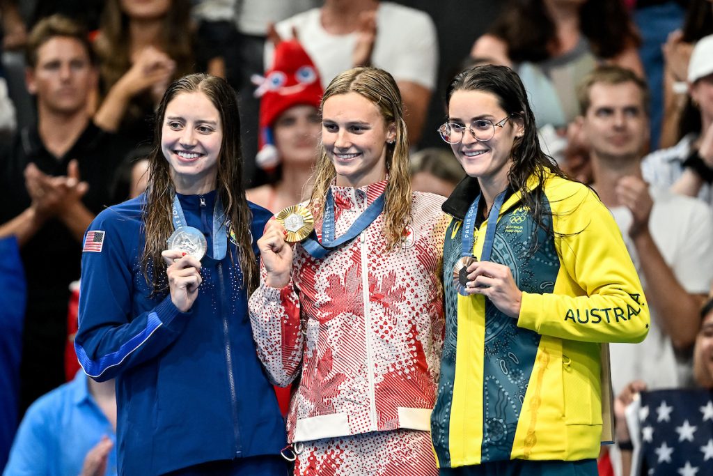 summer mcintosh, kate douglass, kaylee mckeown - Olympic Games