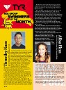 TYR Swimmers of the Month for September